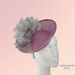 A picture of a Pink and Silver Saucer Hat by Melissa Rath Millinery listed on hatporium